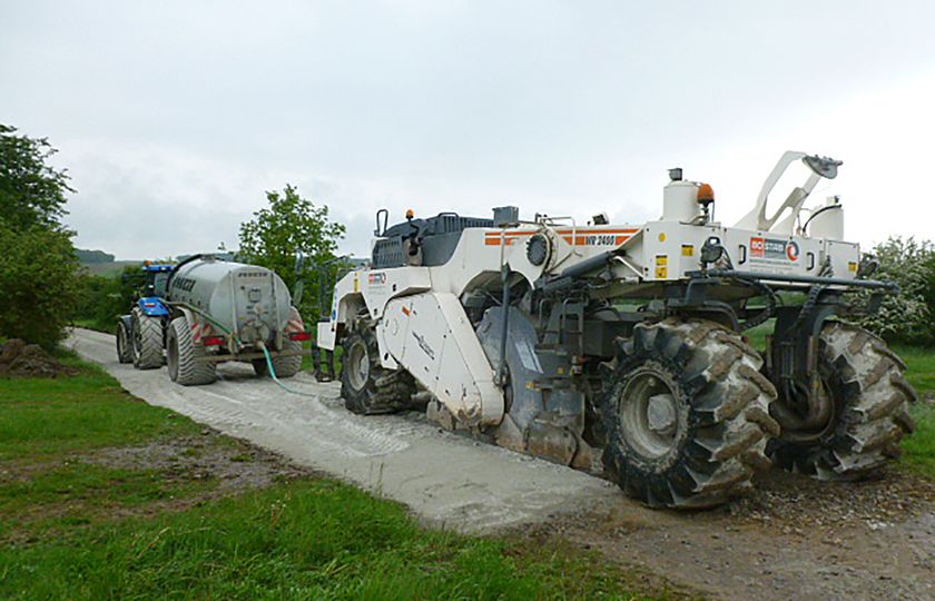 Kaltrecycling Wirtschaftsweg Habelsee